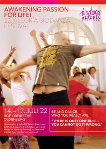 Alegria Biodanza Festival vom 14.-17.07.2022 in Oberlethe @ Hof Oberlethe